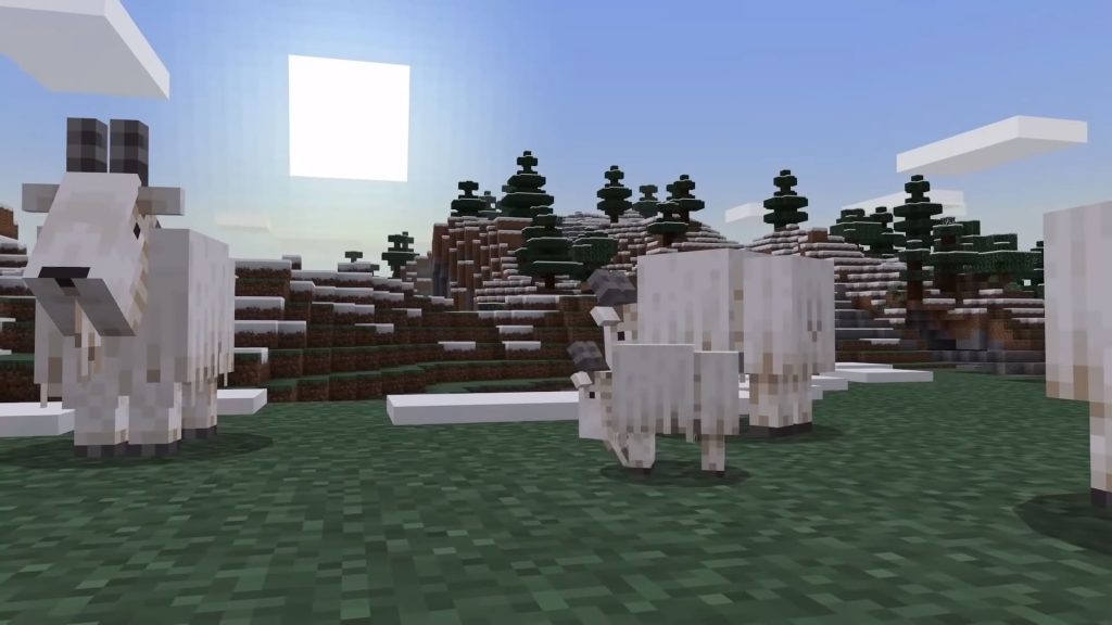 2. Поведение коз в Minecraft