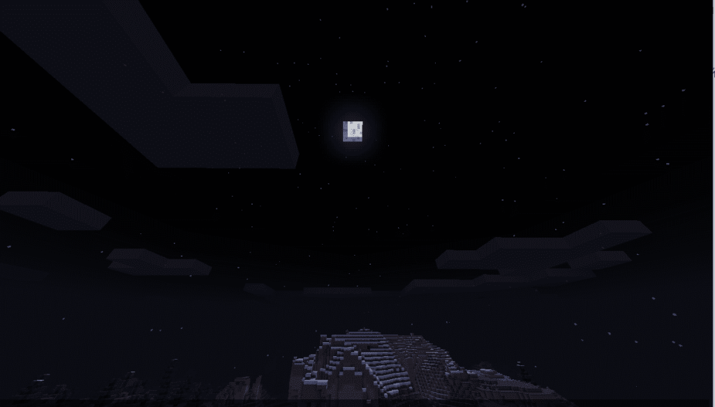 Ночь в игре Minecraft