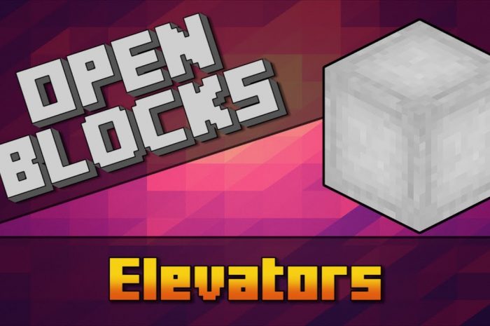 Мод OpenBlocks Elevator Minecraft