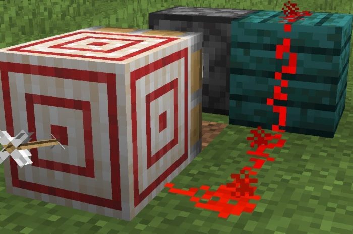 Как сделать мишень в Minecraft